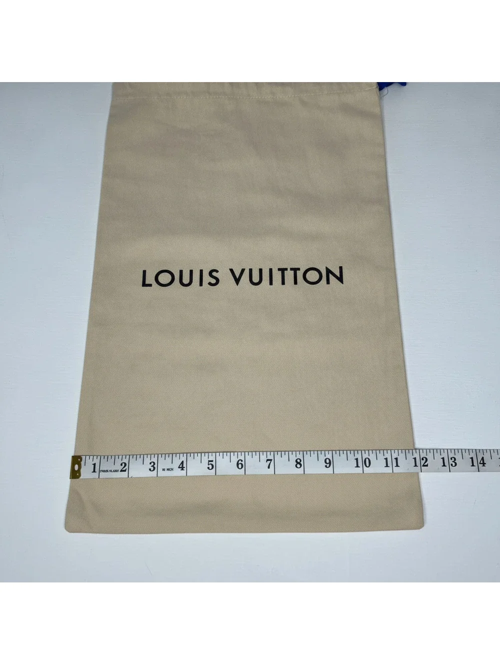 Louis Vuitton Dust Bag Beige Storage Pouch 12x19.5